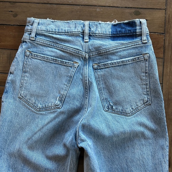 Abercrombie & Fitch 90’s Ultra High Rise Straight Leg Slit Jeans 28/6L - Picture 7 of 8